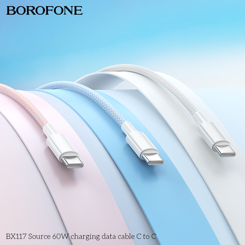BOROFONE BX117 Source USB-C to USB-C cable NZ 8